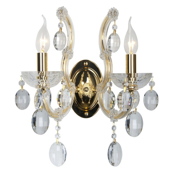 Бра Crystal Lux Hollywood AP2 Gold, фото 